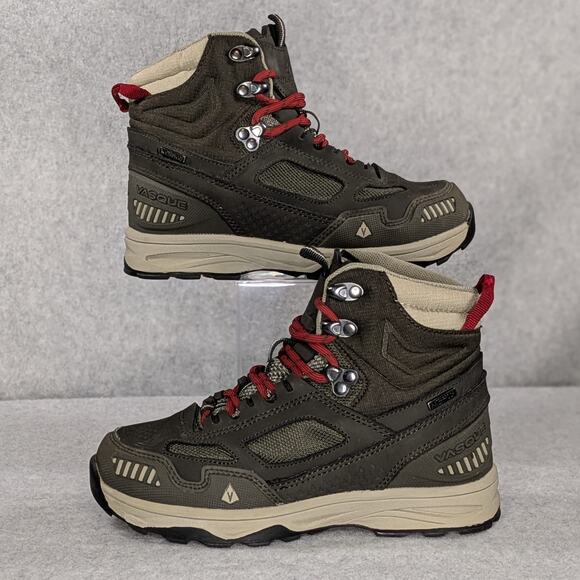 Vasque Breeze AT UltraDry Youth Kid's Size 1 Shoes Brown Waterproof Hiking Boot - Picture 9 of 11